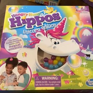 Hungry hungry hippos unicorn edition